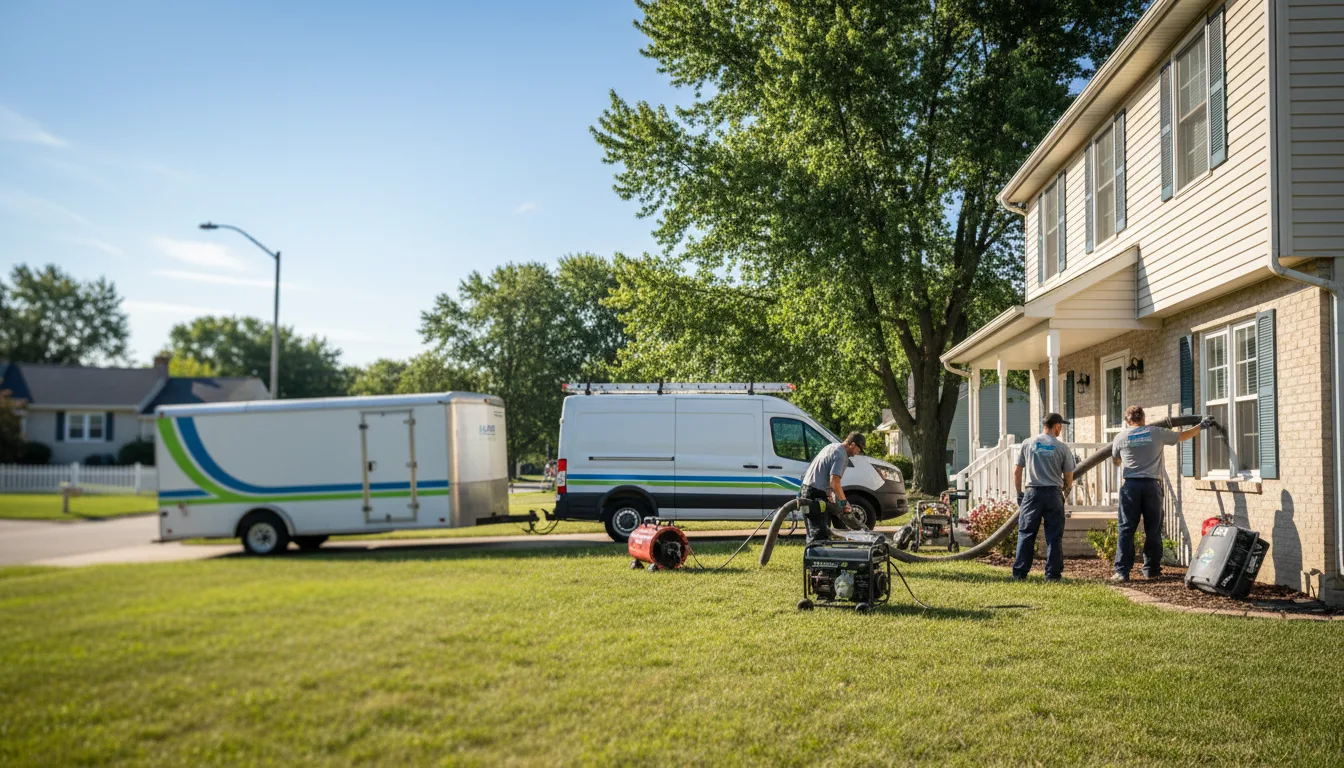 Flooded Basement Restoration And Cleanup With Repair in Reelsville, IN near me
